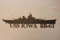 USS IOWA Wall Sign