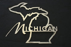 Michigan Outline Wall Sign