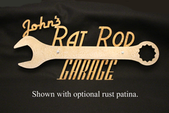 Rat Rod Garage Wall Sign - Personalized