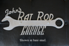 Personalized rat rod garage sign